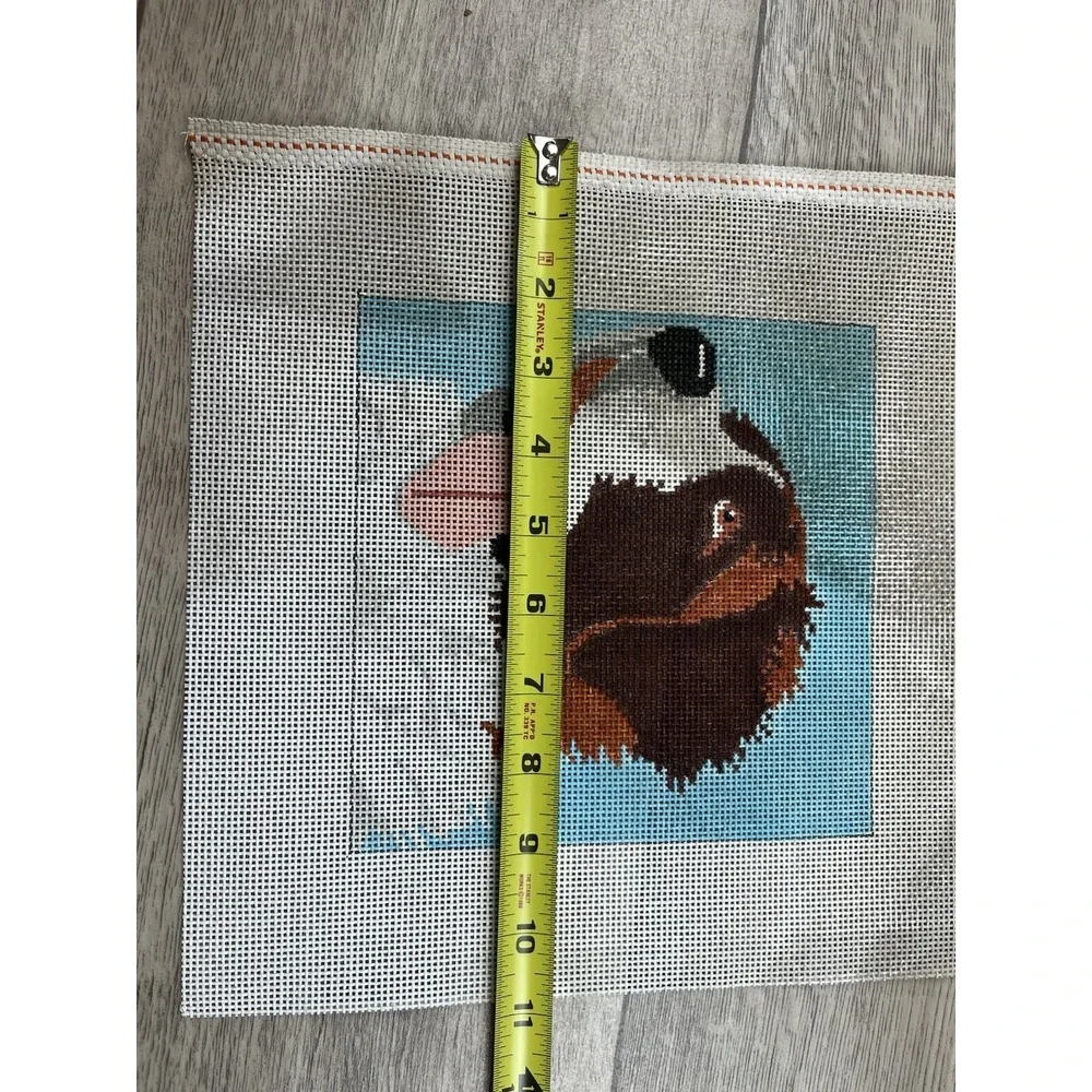 Cat's Cradle Handpainted Needlepoint Canvas Saint‎ Bernard Dog Alpine Mastiff